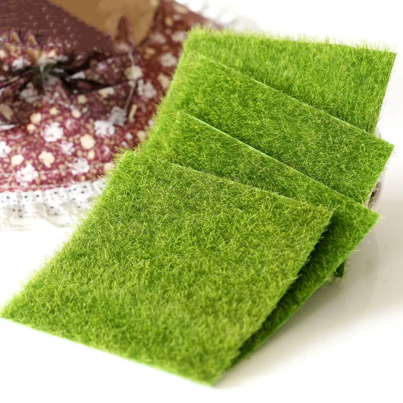 Artificial Moss Turf Mat for Micro Landscape Fairy Garden Terrarium DIY Craft Lawn Decor
