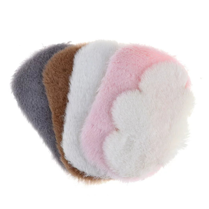 1:12 Miniature Dollhouse Plush Rug Soft Faux Fur Carpet Floor Mat for 1/6 BJD Doll Room Decor