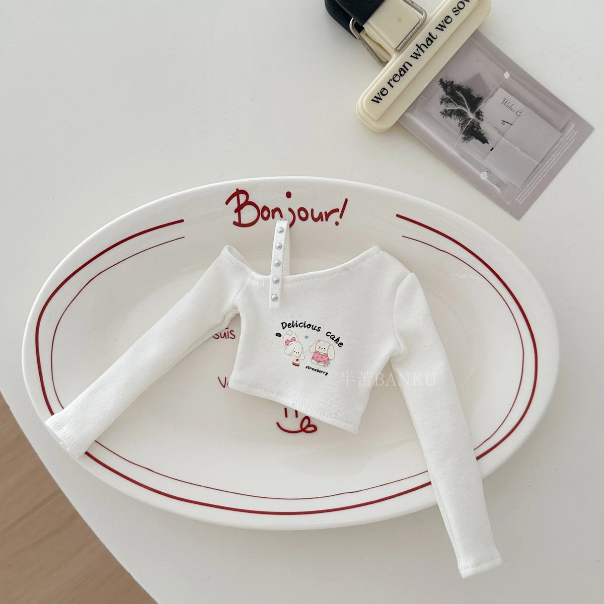 Casual Off-Shoulder T-Shirt and Shorts Outfit Set for BJD Dolls 1/3 1/4 1/6 Blythe OB24 Doll Clothes