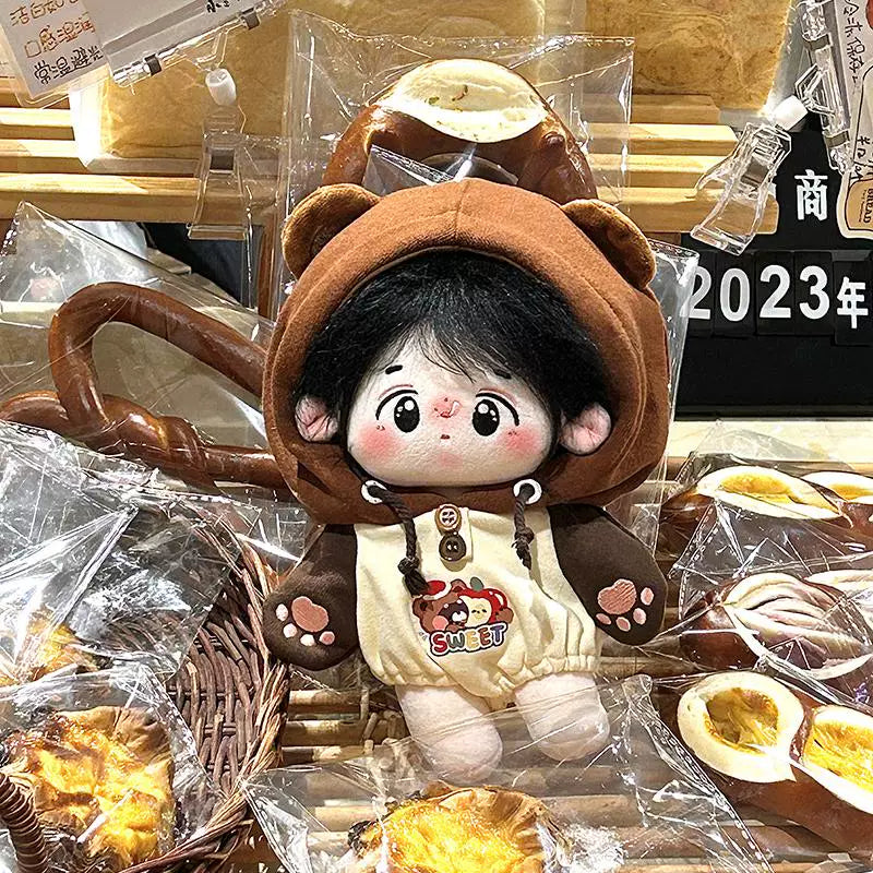 宇宙商店 小动物游园会 10cm20cm棉花娃娃玩偶努努用连体卫衣单品