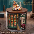 DIY Miniature Magic Bottle House Kit, 3D Wooden Craft Assembly Model with Tools, Fantasy Dollhouse Gift