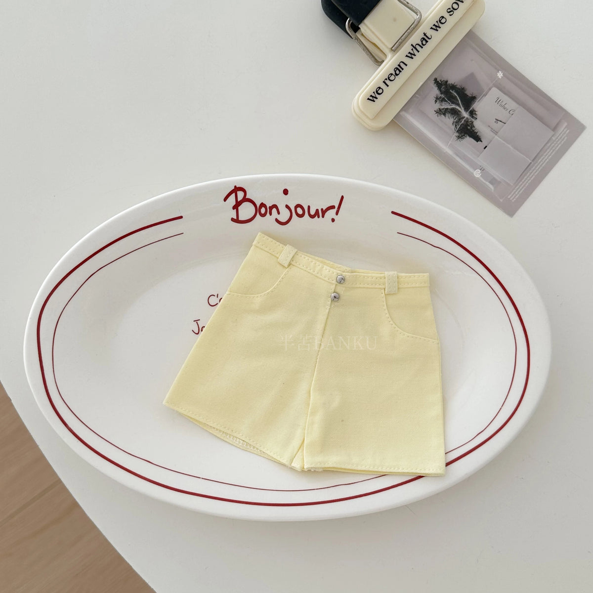 Casual Off-Shoulder T-Shirt and Shorts Outfit Set for BJD Dolls 1/3 1/4 1/6 Blythe OB24 Doll Clothes