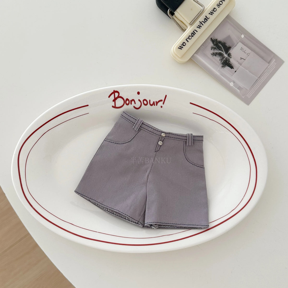 Casual Off-Shoulder T-Shirt and Shorts Outfit Set for BJD Dolls 1/3 1/4 1/6 Blythe OB24 Doll Clothes