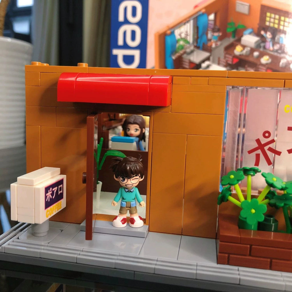 Keeppley Detective Conan Mouri Detective Agency 3-Storey Building Block Set Anime Architecture Model Toy Gift