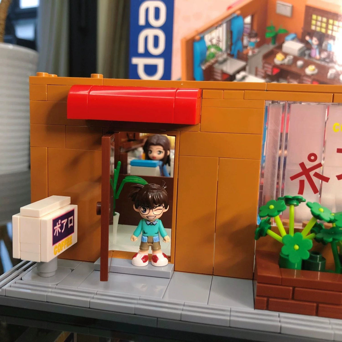 Keeppley Detective Conan Mouri Detective Agency 3-Storey Building Block Set Anime Architecture Model Toy Gift