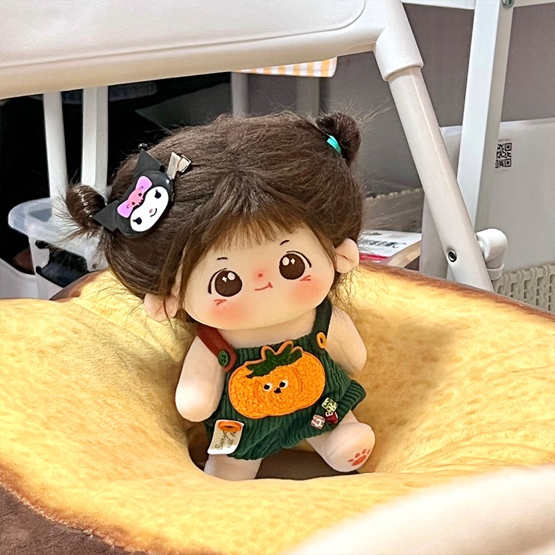宇宙商店蔬菜背带裤卫衣15cm20cm棉花娃娃衣labubu衣服百搭爬爬服