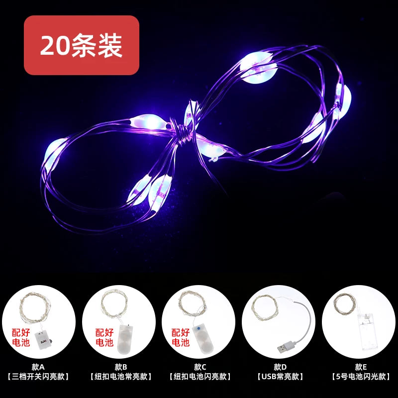 Mini LED Copper Wire Fairy Lights, Starry String Lights for Gift Boxes, Flower Bouquets, Crafts & Birthday Party Decor