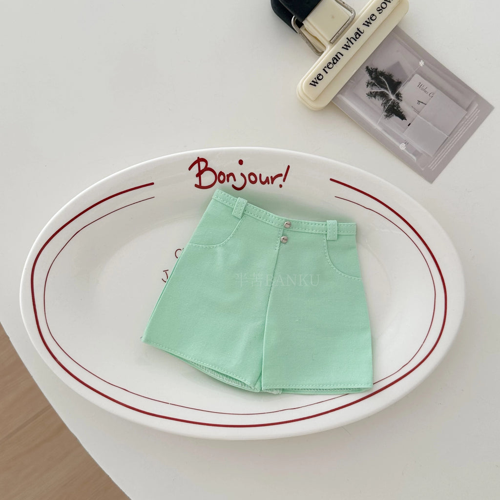 Casual Off-Shoulder T-Shirt and Shorts Outfit Set for BJD Dolls 1/3 1/4 1/6 Blythe OB24 Doll Clothes