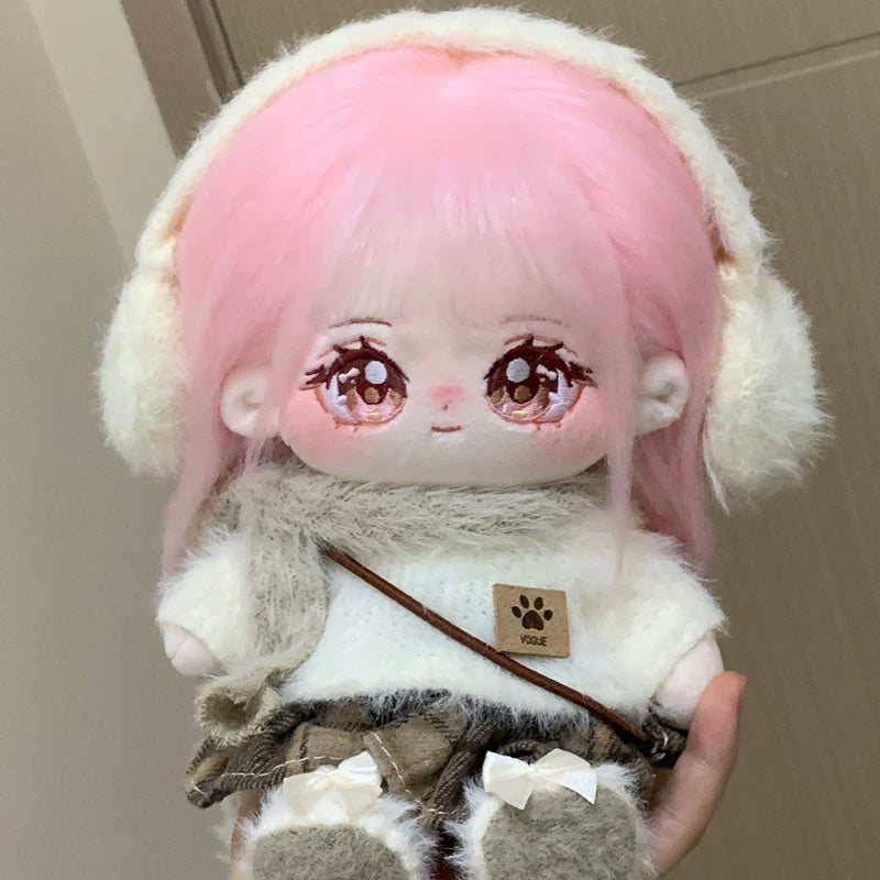 梦暖暖棉花娃娃正版毛绒玩具20cm公仔玩偶女孩换装娃衣生日礼物冬