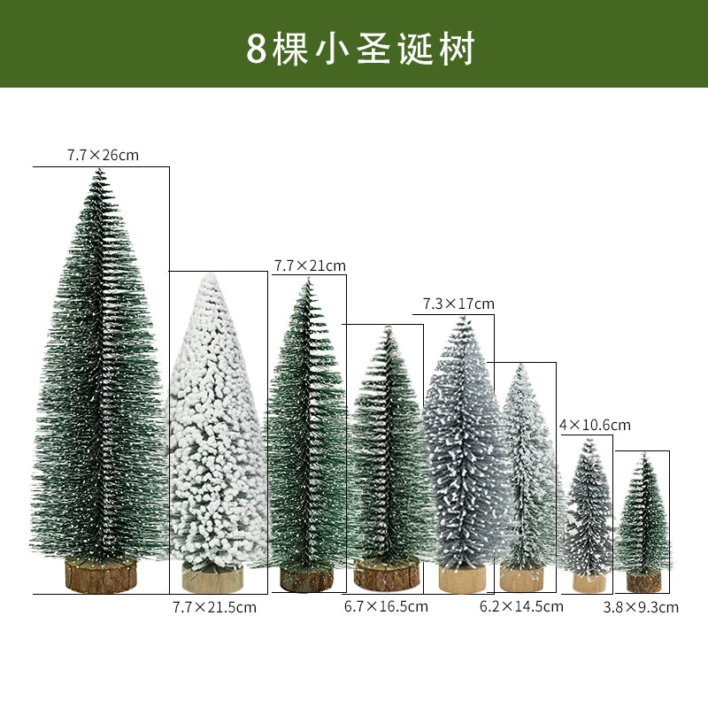 Christmas Light-Up Miniature Village House Set, DIY Winter Snow Landscape Mantel & Tabletop Decor