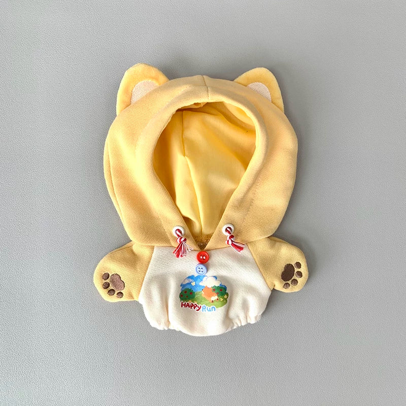 宇宙商店 小动物游园会 10cm20cm棉花娃娃玩偶努努用连体卫衣单品