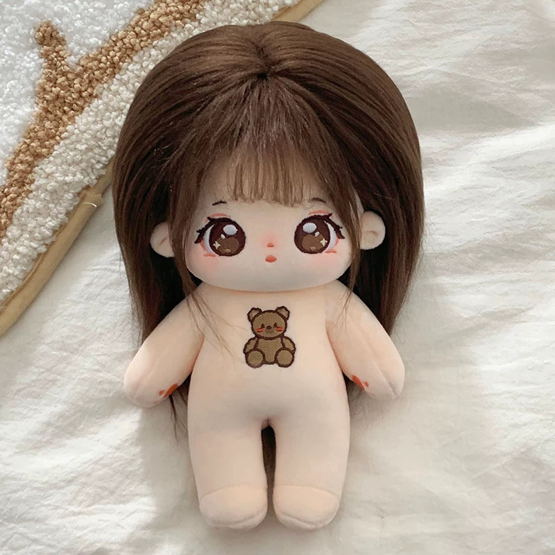 巧芙棉花娃娃正版女20cm公仔玩偶簪花汉服娃衣可换装古风衣服套装
