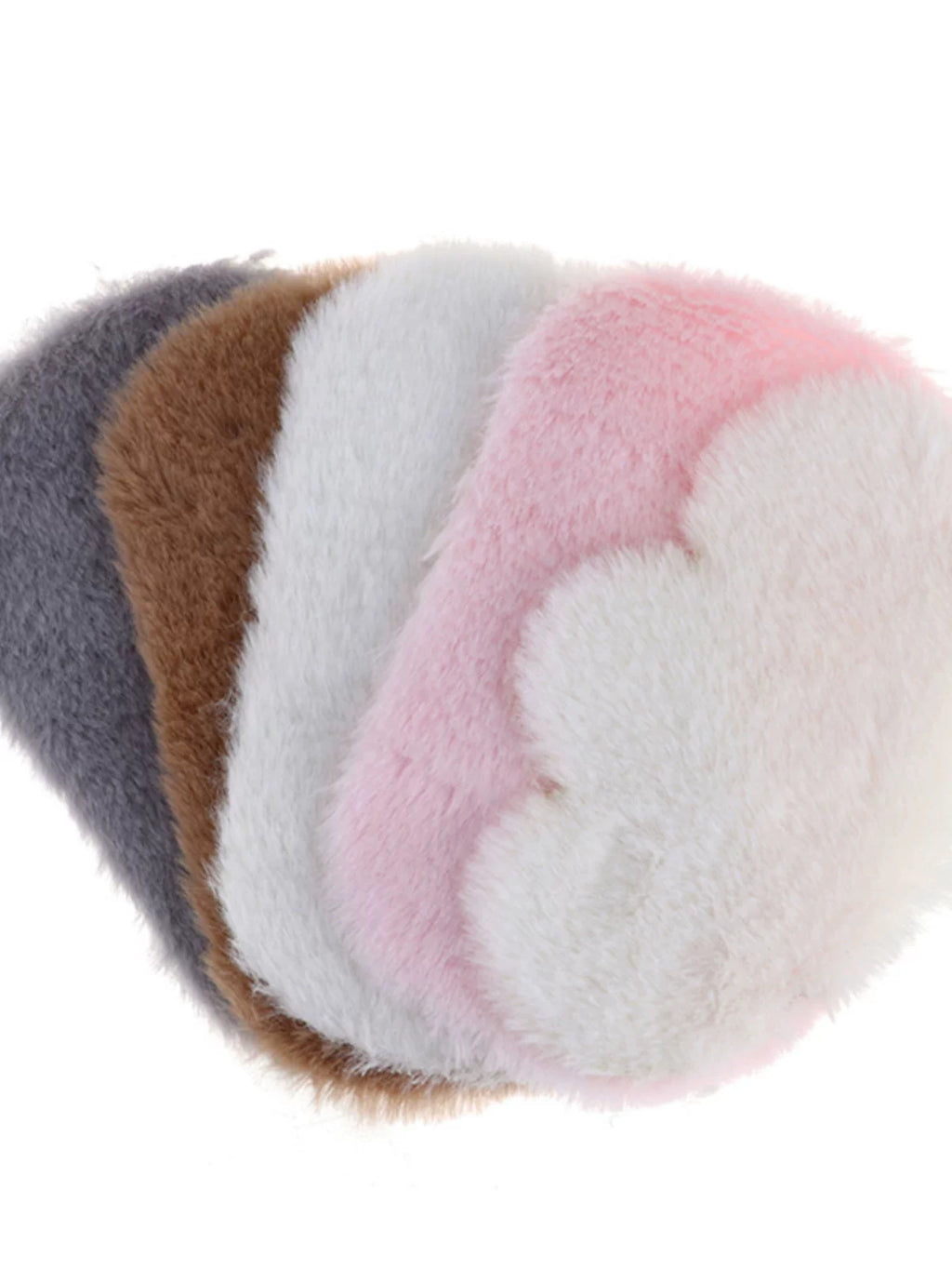 1:12 Miniature Dollhouse Plush Rug Soft Faux Fur Carpet Floor Mat for 1/6 BJD Doll Room Decor