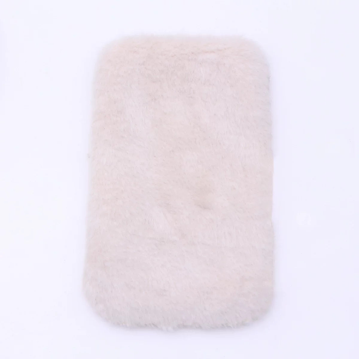 1:12 Miniature Dollhouse Plush Rug Soft Faux Fur Carpet Floor Mat for 1/6 BJD Doll Room Decor