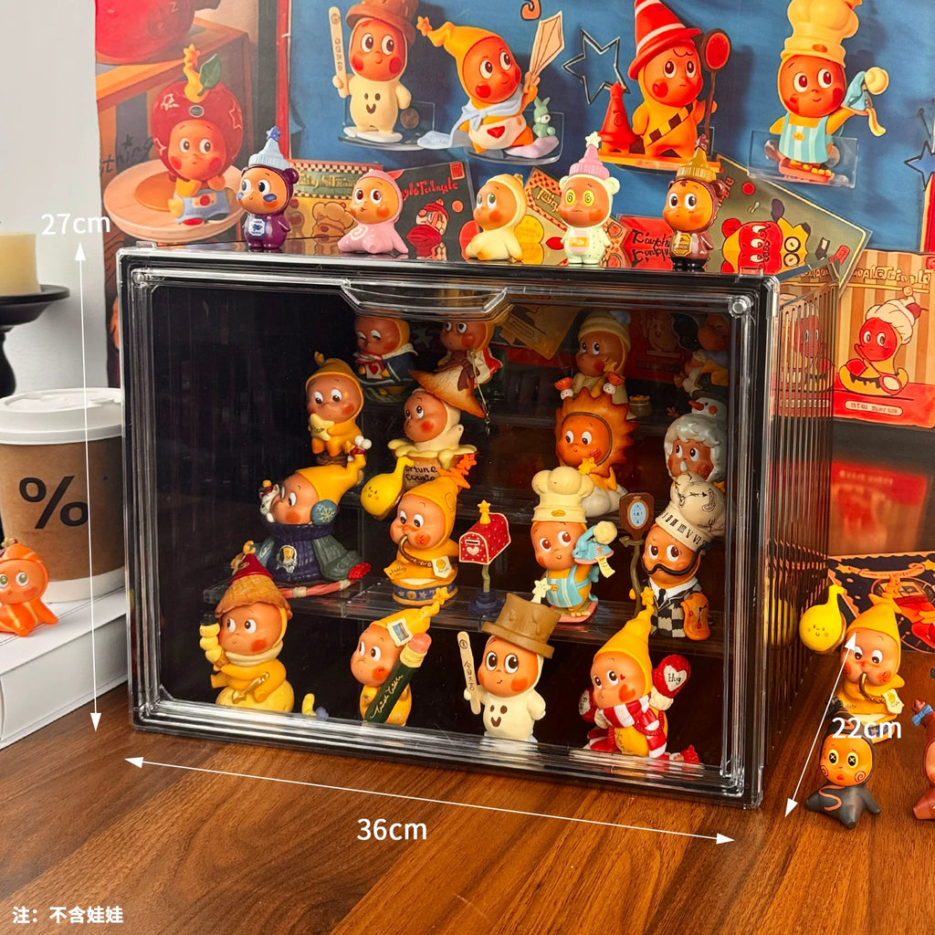 星星人收纳展示盒手办盲盒收纳展示盒手办展示柜玩偶展示架亚克力