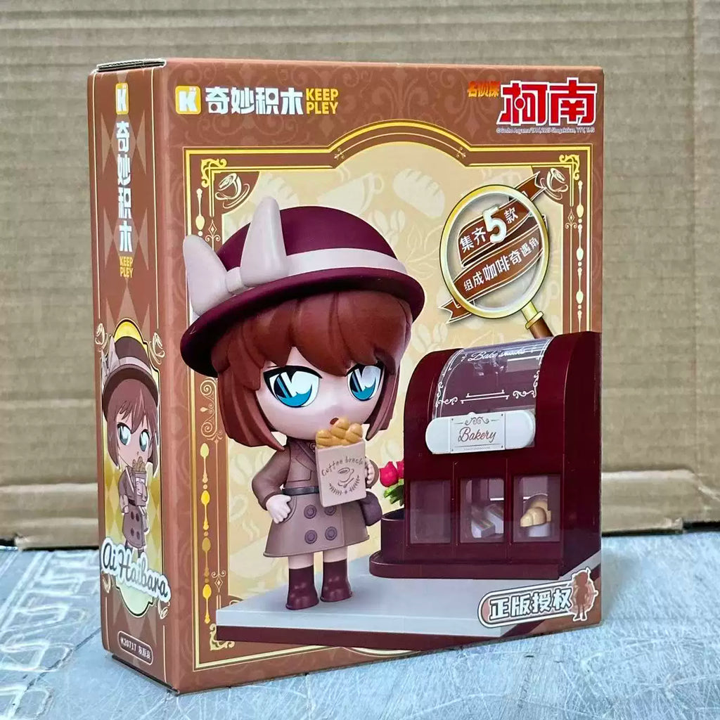 Keeppley Detective Conan Mouri Detective Agency 3-Storey Building Block Set Anime Architecture Model Toy Gift