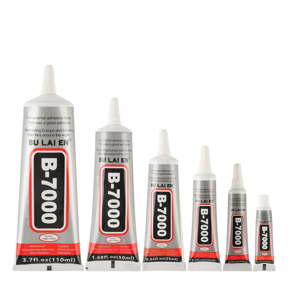 B-7000 Multi-Purpose Craft Glue with Precision Needle Tip, Clear Strong Adhesive for DIY Jewelry Making, Phone Screen Repair, Rhinestone & Crafts