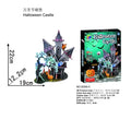 3D DIY Assembly Puzzle Toy - Halloween Pumpkin Lantern & Christmas Holiday Cottage Craft Kit, Educational Gift for Kids