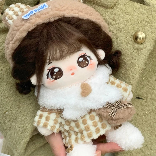 贝乐宠物园棉花娃娃正版女20cm公仔玩偶冬季娃衣换装裙子衣服套装