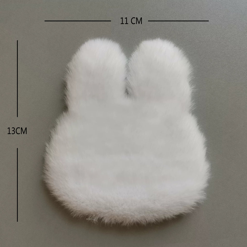 1:12 Miniature Dollhouse Plush Rug Soft Faux Fur Carpet Floor Mat for 1/6 BJD Doll Room Decor