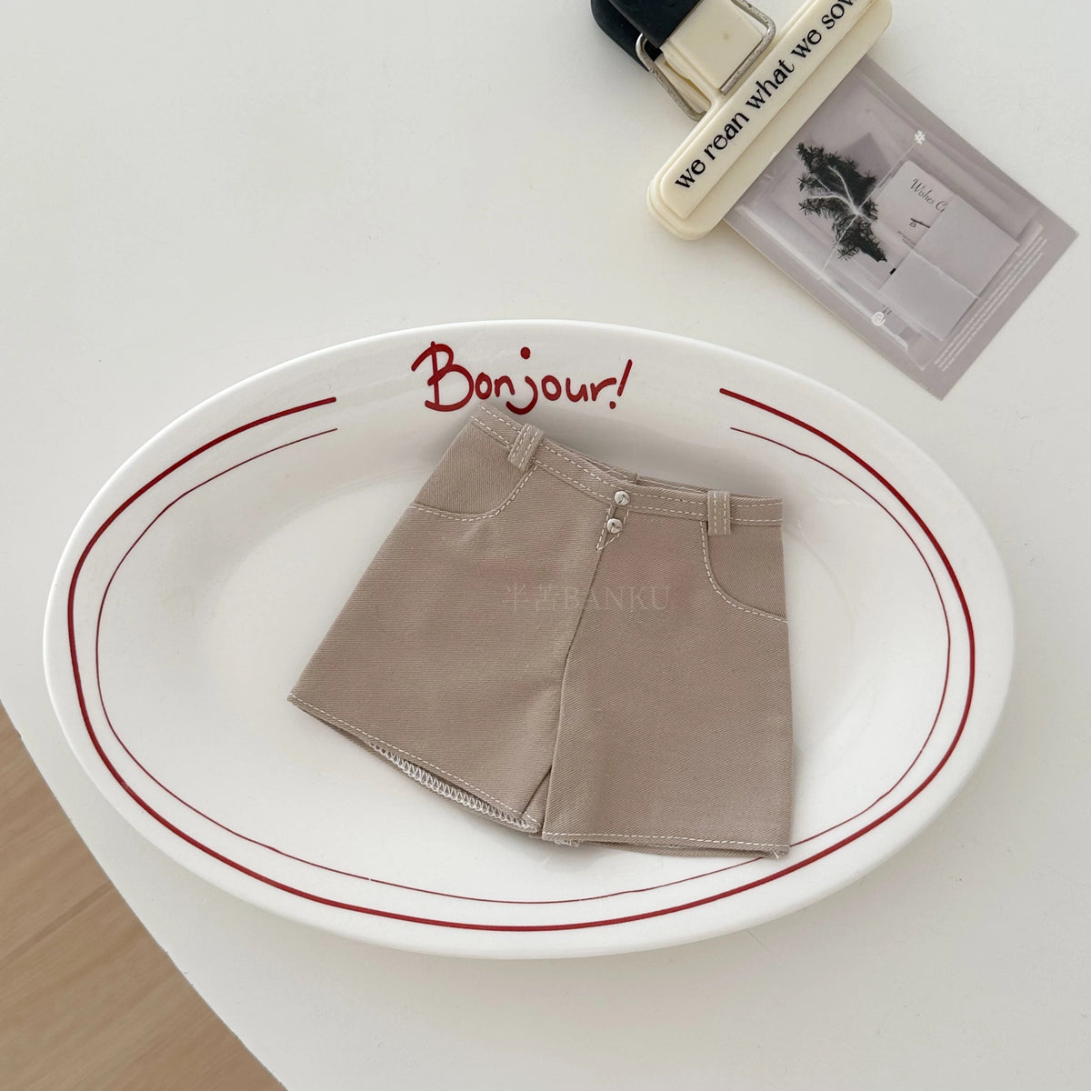 Casual Off-Shoulder T-Shirt and Shorts Outfit Set for BJD Dolls 1/3 1/4 1/6 Blythe OB24 Doll Clothes