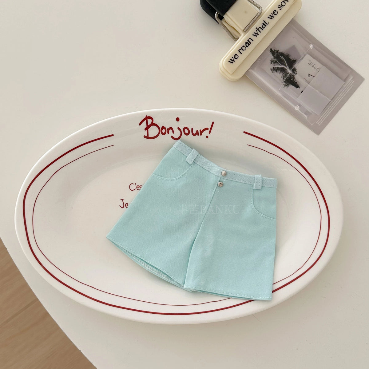 Casual Off-Shoulder T-Shirt and Shorts Outfit Set for BJD Dolls 1/3 1/4 1/6 Blythe OB24 Doll Clothes