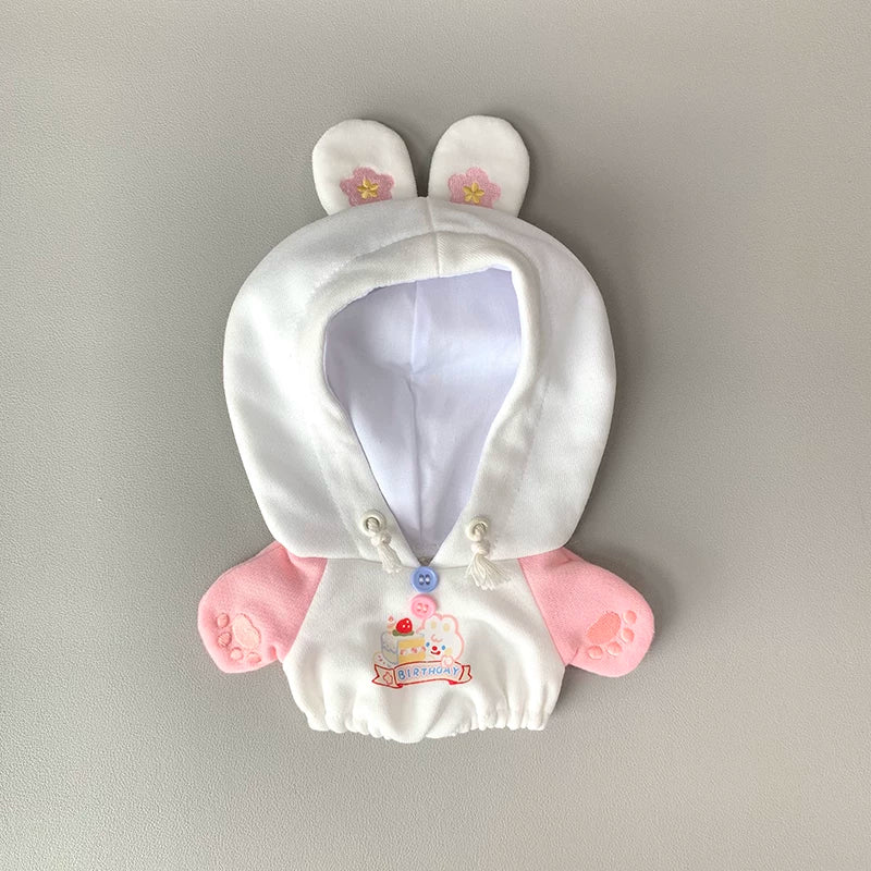 宇宙商店 小动物游园会 10cm20cm棉花娃娃玩偶努努用连体卫衣单品