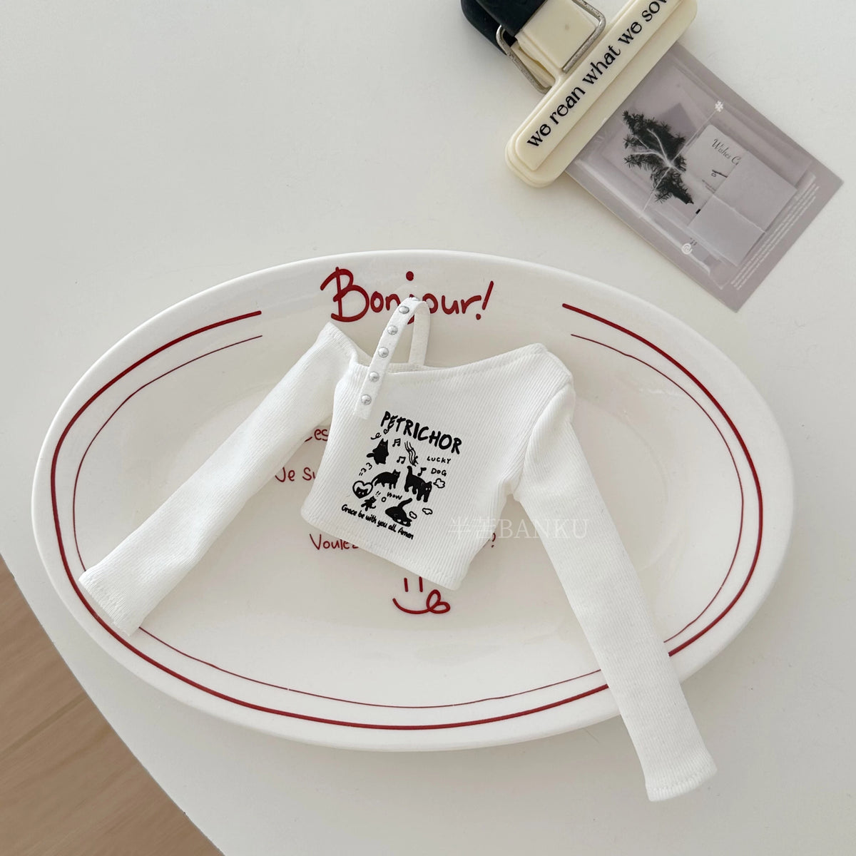 Casual Off-Shoulder T-Shirt and Shorts Outfit Set for BJD Dolls 1/3 1/4 1/6 Blythe OB24 Doll Clothes