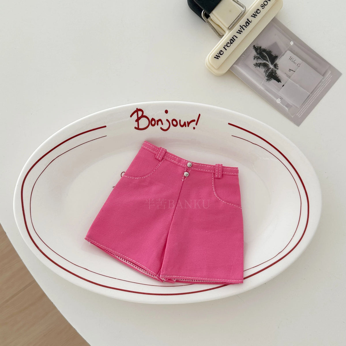 Casual Off-Shoulder T-Shirt and Shorts Outfit Set for BJD Dolls 1/3 1/4 1/6 Blythe OB24 Doll Clothes