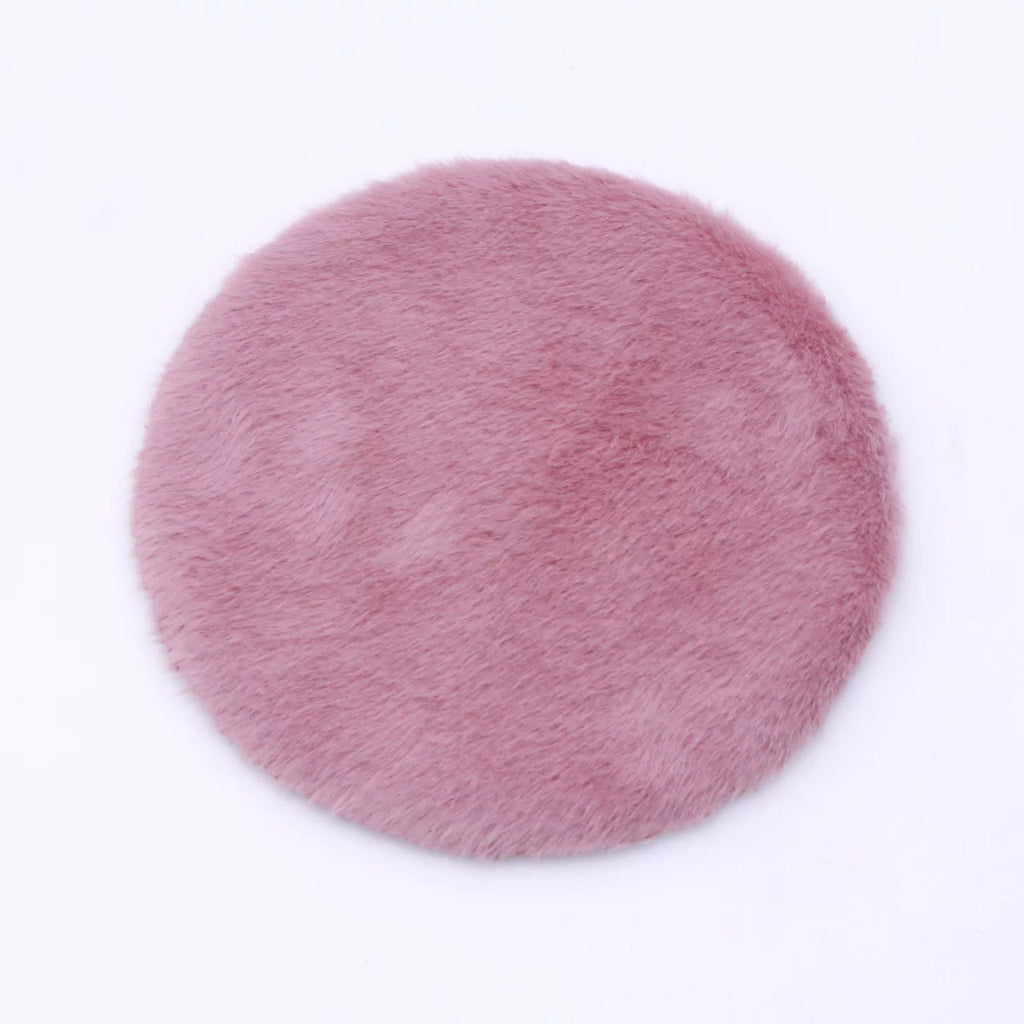 1:12 Miniature Dollhouse Plush Rug Soft Faux Fur Carpet Floor Mat for 1/6 BJD Doll Room Decor