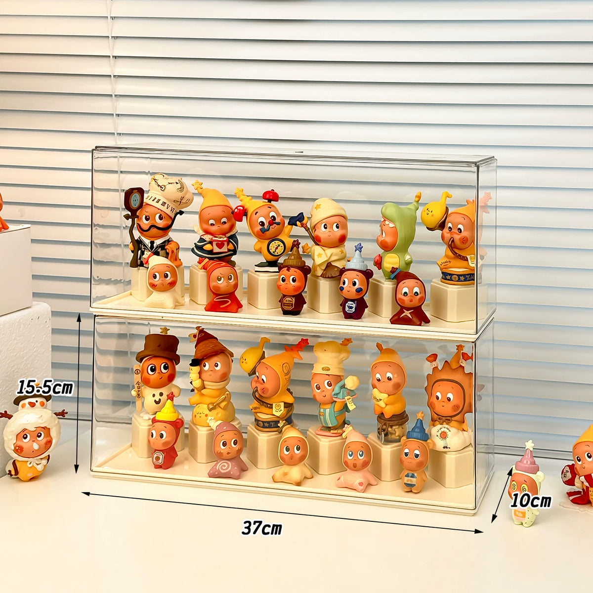 星星人收纳展示盒手办盲盒收纳展示盒手办展示柜玩偶展示架亚克力