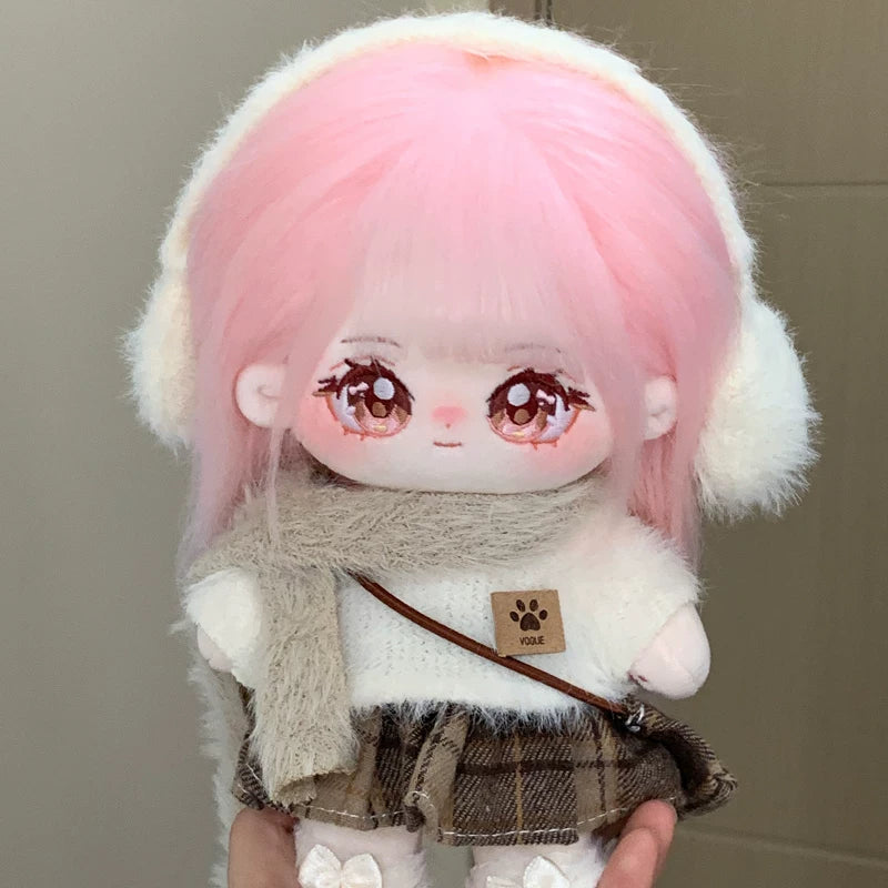 梦暖暖棉花娃娃正版毛绒玩具20cm公仔玩偶女孩换装娃衣生日礼物冬