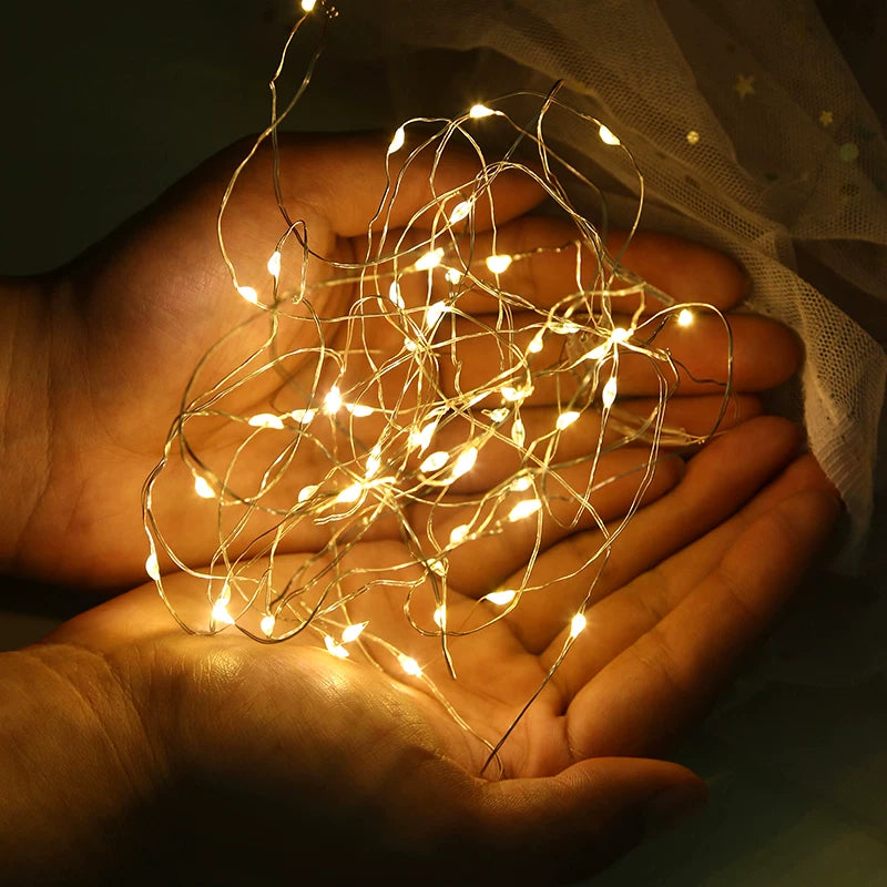 Mini LED Copper Wire Fairy Lights, Starry String Lights for Gift Boxes, Flower Bouquets, Crafts & Birthday Party Decor