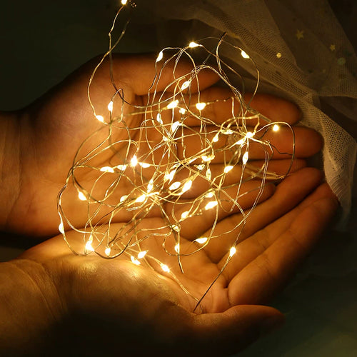 Mini LED Copper Wire Fairy Lights, Starry String Lights for Gift Boxes, Flower Bouquets, Crafts & Birthday Party Decor