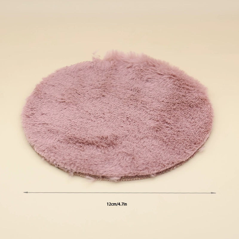 1:12 Miniature Dollhouse Plush Rug Soft Faux Fur Carpet Floor Mat for 1/6 BJD Doll Room Decor