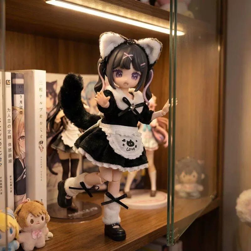8分bjd12分娃衣11-17厘米潘妮邦倪兔阿巳体ymy可动偶女仆衣服