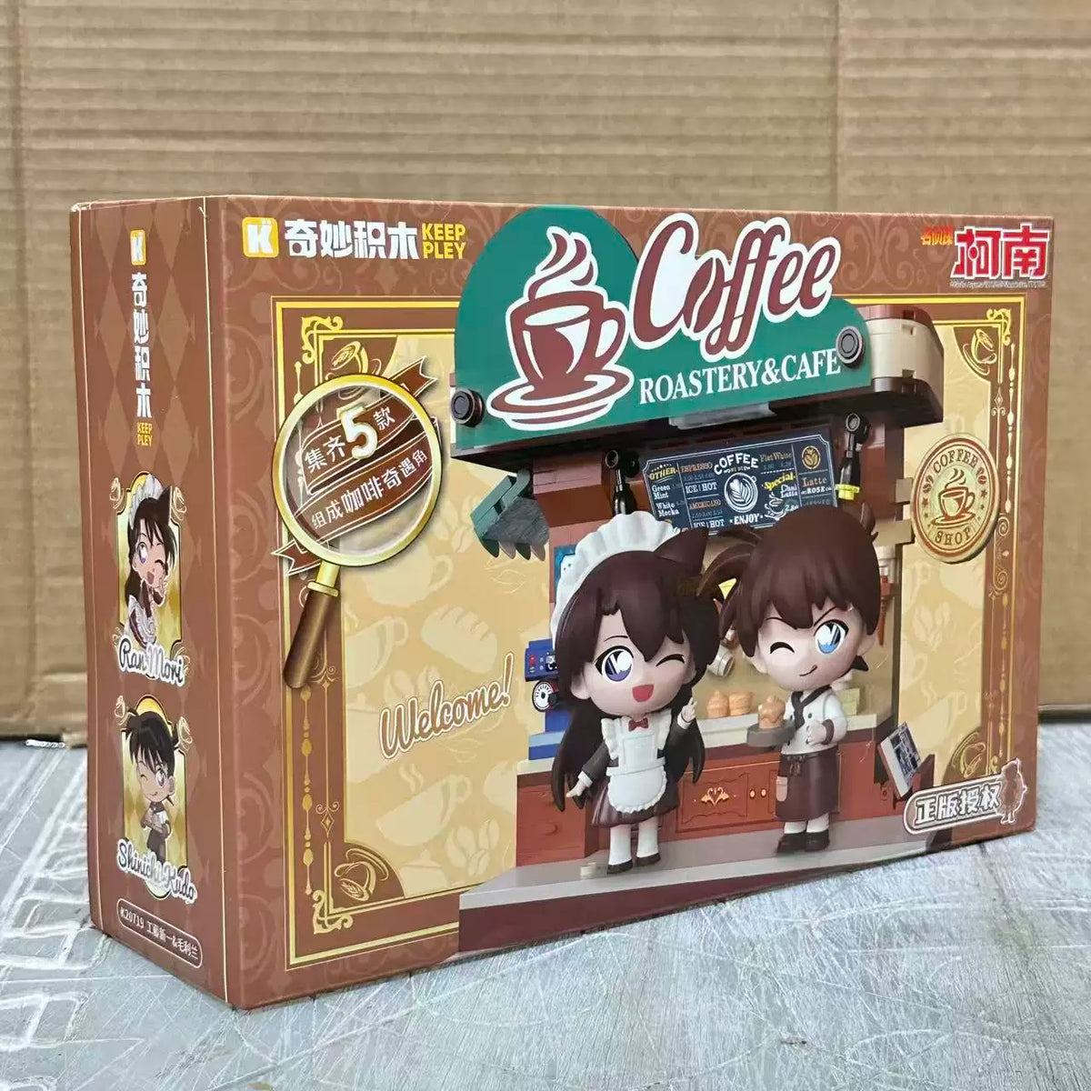 Keeppley Detective Conan Mouri Detective Agency 3-Storey Building Block Set Anime Architecture Model Toy Gift