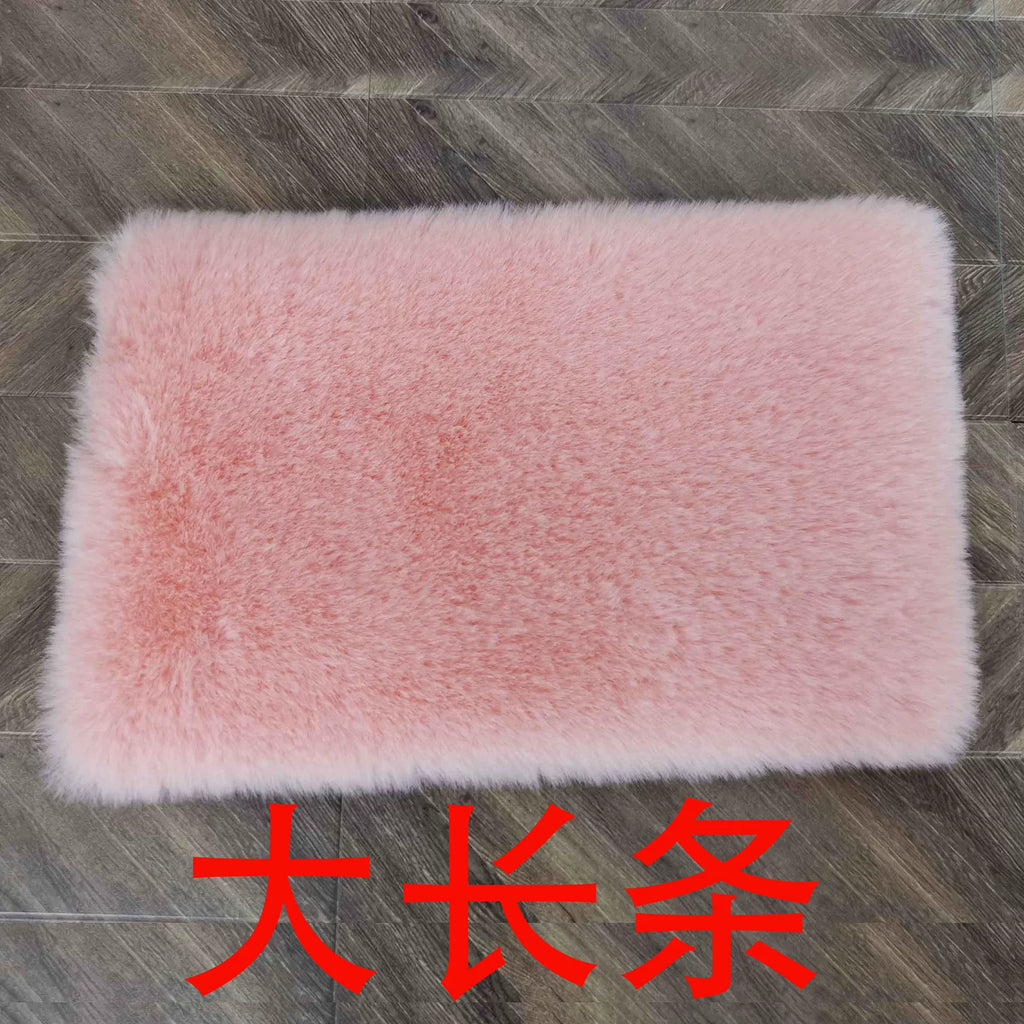 1:12 Miniature Dollhouse Plush Rug Soft Faux Fur Carpet Floor Mat for 1/6 BJD Doll Room Decor