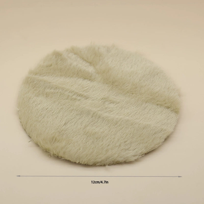 1:12 Miniature Dollhouse Plush Rug Soft Faux Fur Carpet Floor Mat for 1/6 BJD Doll Room Decor