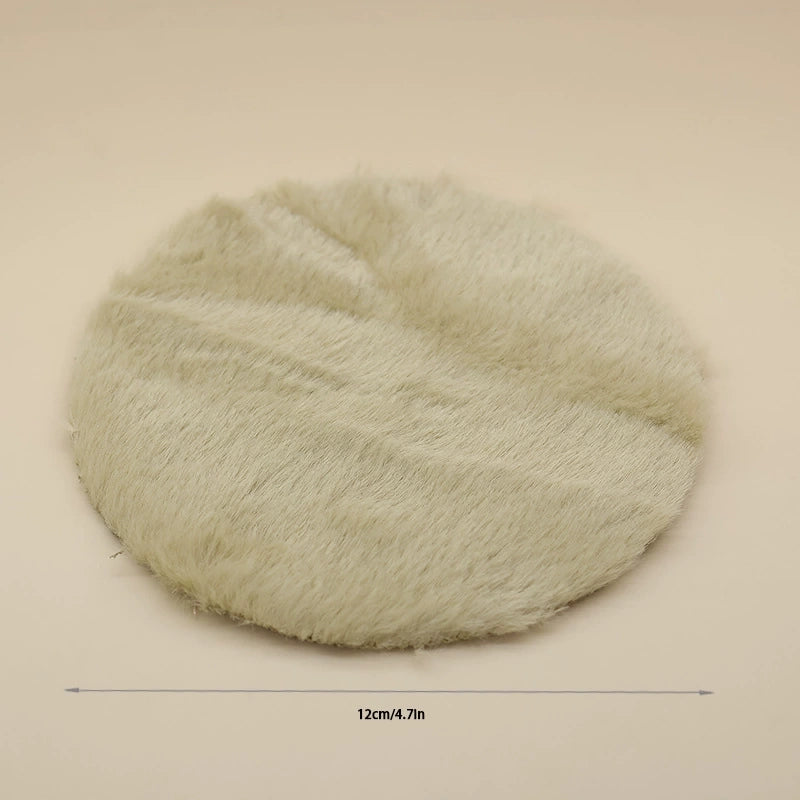 1:12 Miniature Dollhouse Plush Rug Soft Faux Fur Carpet Floor Mat for 1/6 BJD Doll Room Decor